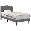 vidaXL Bed Frame with Headboard Dark Grey 90 x 190 cm Velvet