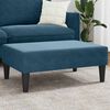 vidaXL Footstool Blue 77x55x31 cm Velvet