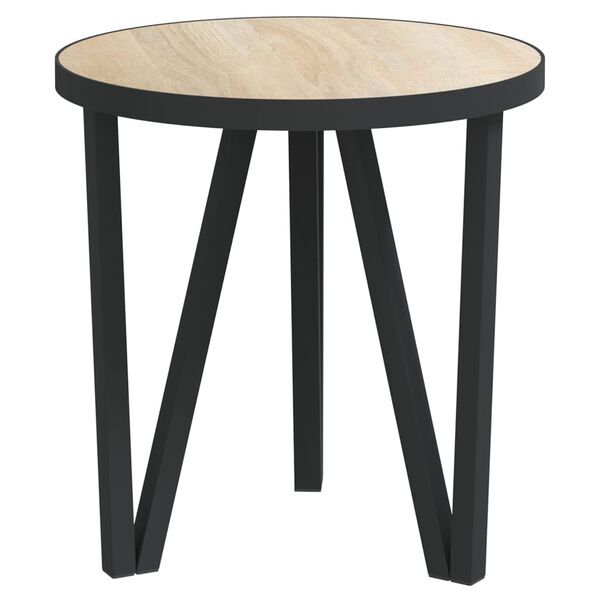 vidaXL Tea Table Sonoma Oak &Oslash;35 cm MDF