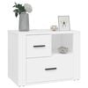 vidaXL Bedside Cabinet White 60x36x45 cm Engineered Wood