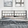 vidaXL Metal Replace Headboard Black 150 cm