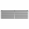 vidaXL Planter Light Grey 160 x 40 x 45 cm Steel