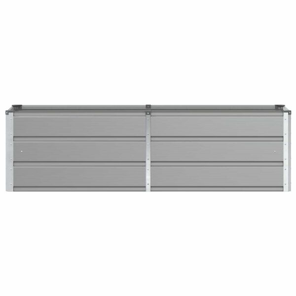 vidaXL Planter Light Grey 160 x 40 x 45 cm Steel