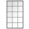 vidaXL Mirror | Black | Metal, Glass | 100x60 cm | Mirror | Rectangular
