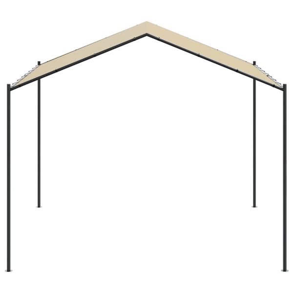 vidaXL Canopy Tent Beige 4x4 m Steel and Fabric