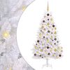 vidaXL Artificial Christmas Tree 180 cm PVC and Steel White