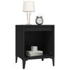 vidaXL Bedside Cabinets 2 pcs Black 40x35x50 cm