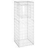 vidaXL Gabion Basket Posts 2 pcs 50x50x140 cm Iron