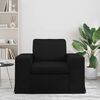 vidaXL Sofa Black 103 x 80 x 82 cm Fabric