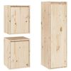 vidaXL 3 Piece TV Cabinet Set Solid Wood Pine
