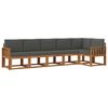 vidaXL Outdoor Sofa Set 6 pcs Natural and Anthracite