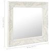 vidaXL Wall Mirror Baroque Style 50x50 cm White