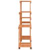 vidaXL Flower Stand with Wheels 110x25x101 cm Solid Wood Fir