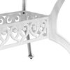 vidaXL Garden Table White 150x90x72 cm Cast Aluminium