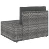 vidaXL 9 Piece Garden Lounge Set Poly Rattan Grey