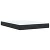 vidaXL Box Spring Bed with Mattress Black Queen Velvet