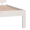 vidaXL Bed Frame without Mattress White 180x200cm Super King Size