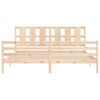 vidaXL Bed Frame without Mattress Super King Size Solid Wood