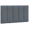 vidaXL Bed Frame without Mattress "Hanko" Dark Grey 90x190 cm Velvet