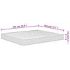 vidaXL Foam Mattress Medium Soft 183x203 cm King Size