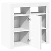 vidaXL Sideboard with LED Lights White 80x35x75 cm