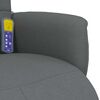 vidaXL Massage Recliner Chair with Footrest Dark Grey Fabric