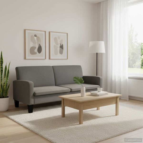 vidaXL 3-Seater Sofa 180x65x76 cm Dark Grey