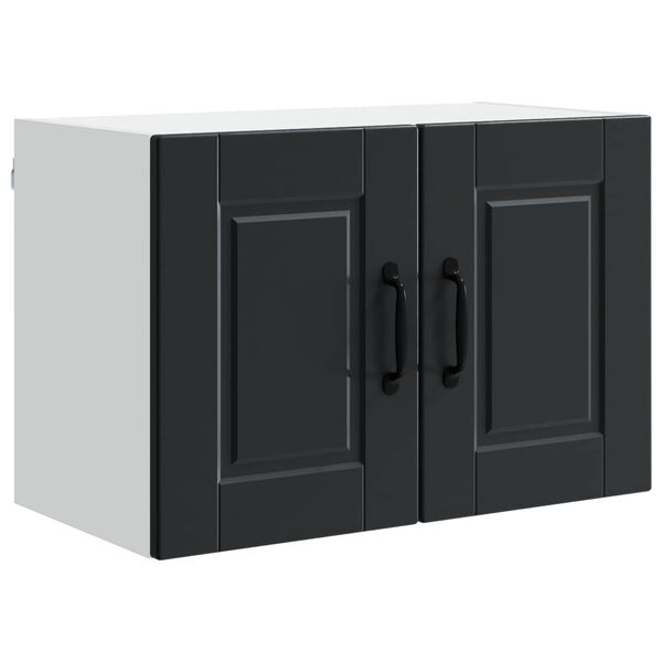 vidaXL Kitchen Cabinet with Door Black 60 x 31 x 40 cm Engineered Wood