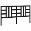 vidaXL Bed Headboard Black 186x4x100 cm Solid Wood Pine