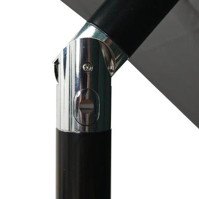 vidaXL 3-Tier Parasol with Aluminium Pole Anthracite 2.5x2.5 m