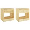 vidaXL Bedside Cabinets 2 pcs 40x31x40 cm Solid Firwood