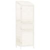 vidaXL Garden Shed | White | Solid fir wood | Medium | Garden Shed | Rectangular