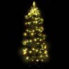 vidaXL Swirl Pre-lit Christmas Tree with Stand Green 150 cm PVC