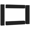 vidaXL TV Cabinet | Set of 10 | Black | Engineered wood | Medium | TV Cabinet