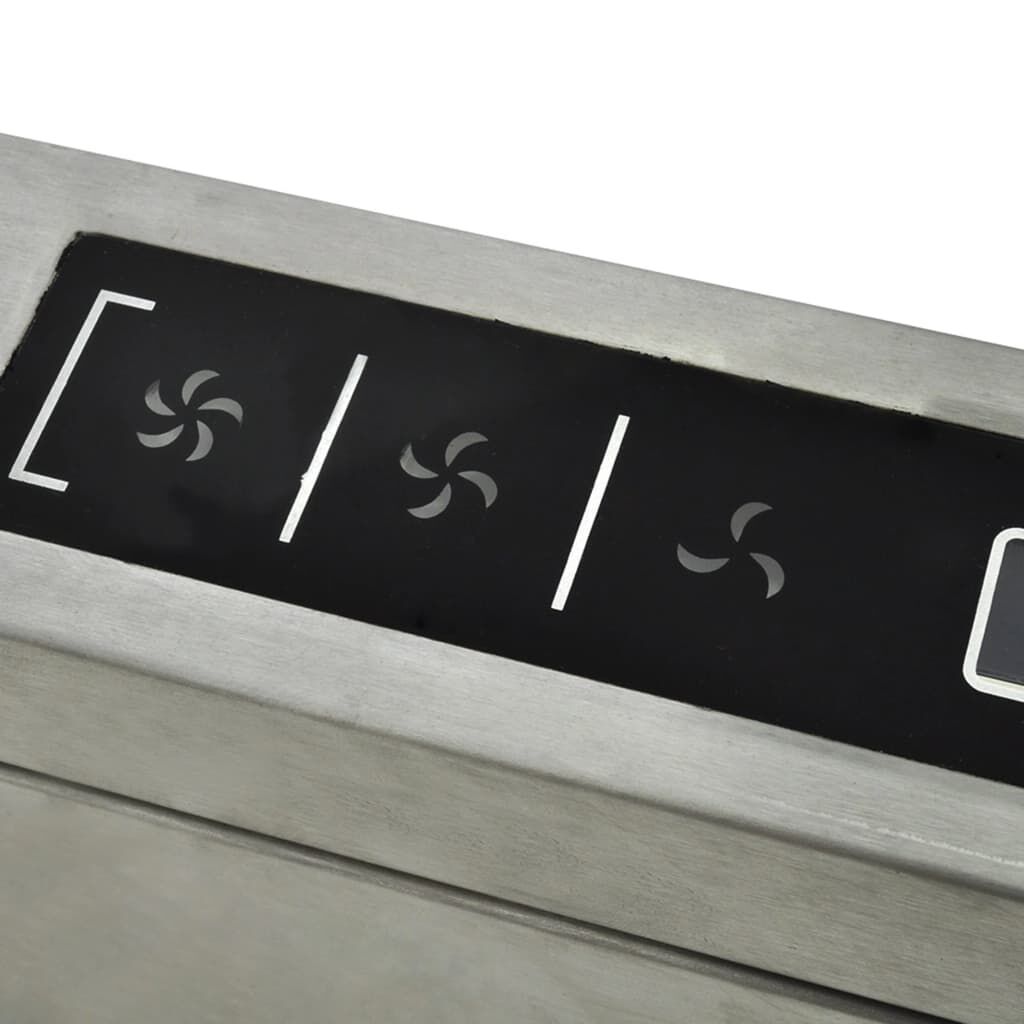 vidaXL Island Mount Range Hood with LCD Display