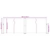 vidaXL Retractable Side Awning Black 140x600 cm