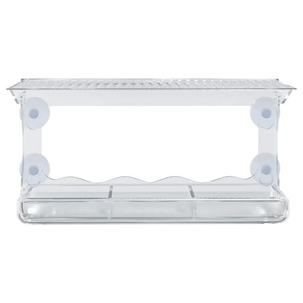 vidaXL Window Bird Feeders 2 pcs Acrylic 30x12x15 cm