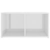 vidaXL TV Cabinets 2 pcs High Gloss White 72x35x36.5 cm Engineered Wood