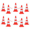 vidaXL Chain Cone Set with 10 m Chain Red and white