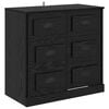 vidaXL Sideboard Black Oak 70 x 35.5 x 67.5 cm Engineered Wood