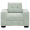 vidaXL Sofa Chair Light Grey 60 cm Velvet