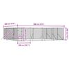 vidaXL Outdoor Dog Kennel Silver 8x8x2 m Galvanised Steel