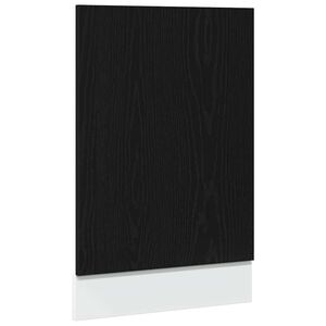vidaXL Dishwasher Panel Lyon Black Oak 45x1.5x67 cm Engineered Wood