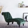 vidaXL Chaise Lounge Green Velvet