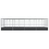 vidaXL Aviary with Extension Silver 832x414x212 cm Steel