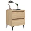 vidaXL Bed Cabinet Sonoma Oak 40x35x50 cm Engineered Wood