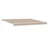 vidaXL Retractable Awning Beige 400 x 300 cm Polyester and Aluminium