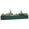 vidaXL Garden Raised Bed Green 400 x 80 x 44 cm Steel