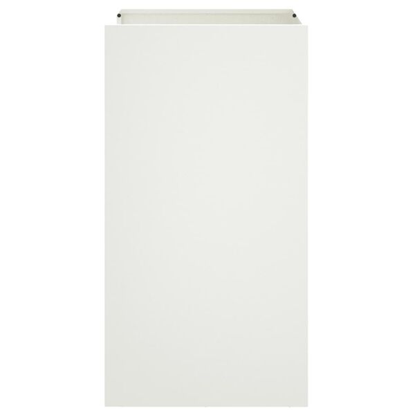 vidaXL Planter White 42x38x75 cm Steel