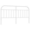 vidaXL Metal Replace Headboard White 180 cm